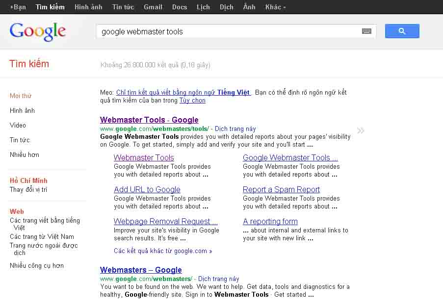search-google-webmaster-tool